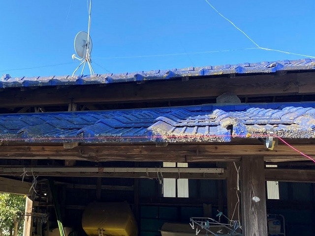 那珂市雨樋交換工事水糸傾斜調整